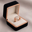 Rose Gold Square CZ 925 Sterling Silver Ring for Men