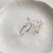 925 Sterling Silver Marquise Halo CZ Ring with Pavé Band.