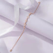 Butterfly Diamond Adjustable Rose Gold Bracelet for Women