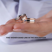 925 Silver Matching Band Rings for Couples – Stylish Rose Gold Promise & Engagement Rings
