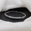 Classic Diamond Bar Silver Bracelet for Women