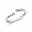 Minimalist Open CZ 925 Sterling Silver Ring for Women