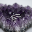 Minimalist Pavé Open Ring in 925 Sterling Silver for Women