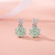 Mint Green Stone Drop Earrings