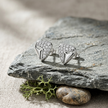 Modern Chevron CZ Diamond 925 Sterling Silver Stud Earrings for Women