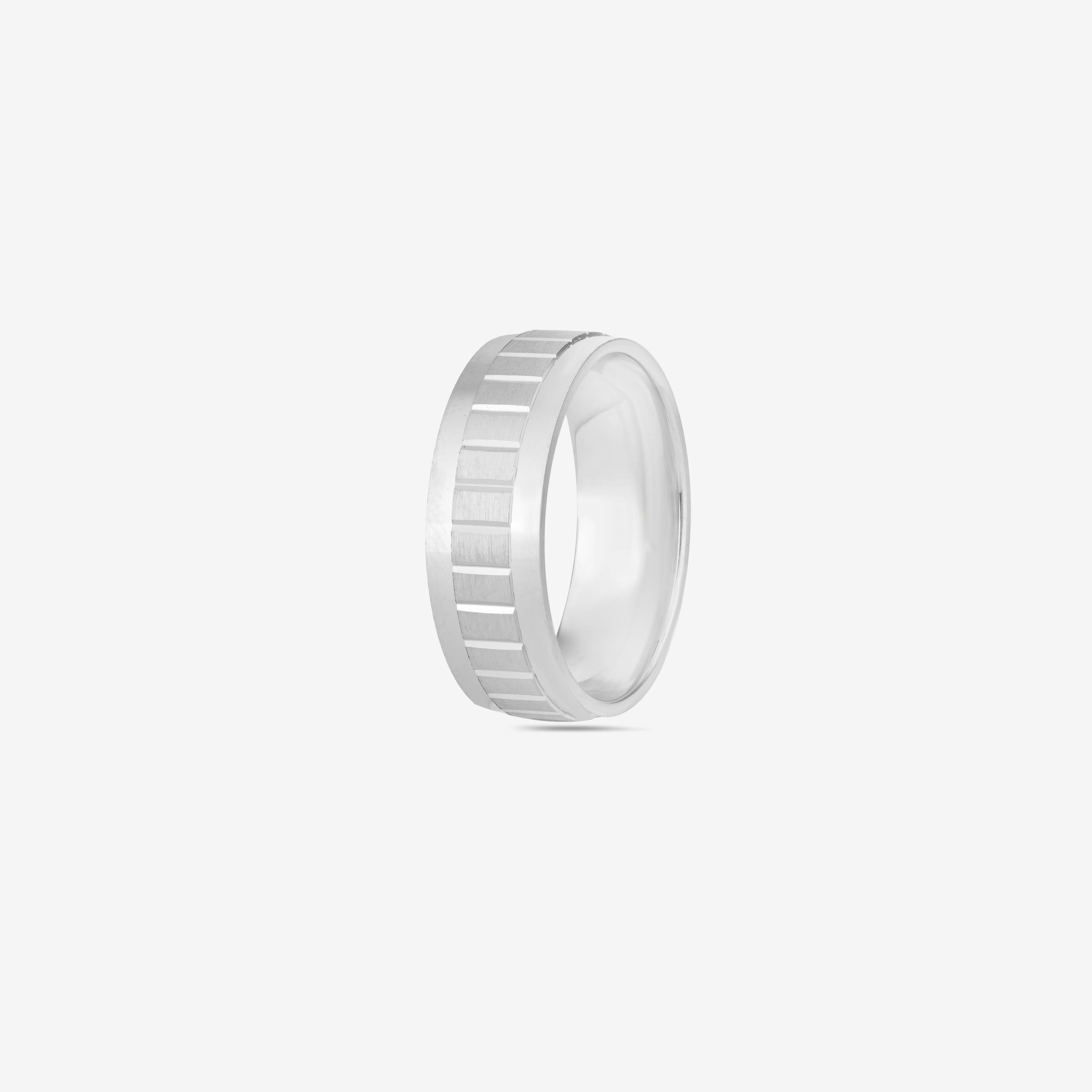 Modern Classic Pattern 925 Sterling Silver Couple Band for Men