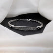 Elegant Diamond Bar Silver Bracelet for Women