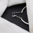 Elegant Diamond Bar Silver Bracelet for Women