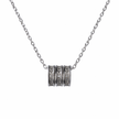 multi band sparkle diamond 925 silver pendant chain