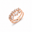 Multi Marquise Cluster CZ Ring – Rose Gold Plated 925 Sterling Silver Ring for Women
