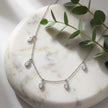 Multi Marquise Leaf Sparkle 925 Sterling Silver Pendant Chain for Women
