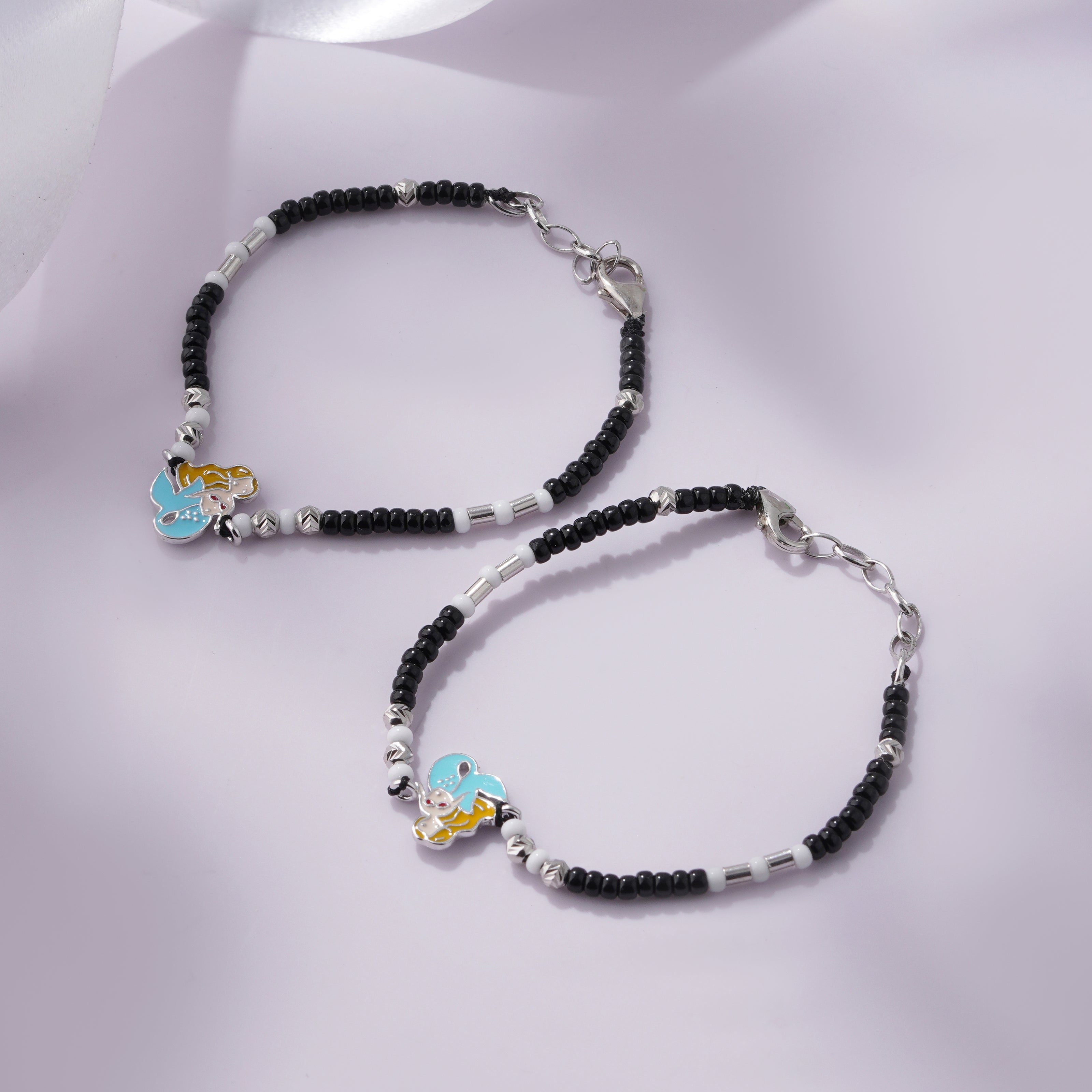 Ocean Muse Mermaid Charm 925 Sterling Silver Kid's Bracelet