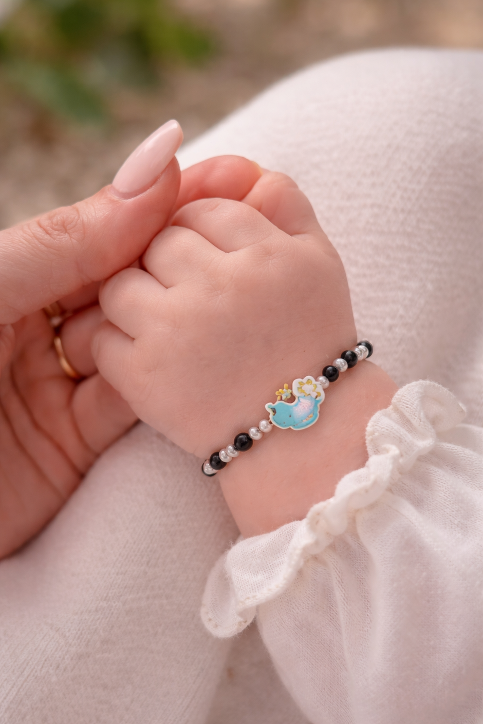 Ocean Muse Mermaid Charm 925 Sterling Silver Kid's Bracelet