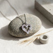 Open Heart Diamond 925 Sterling Silver Pendant Chain for Women