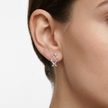 Ribbon Bow CZ Diamond 925 Sterling Silver Stud Earrings for Women