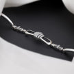 Elegant Diamond Knot Silver Bracelet for Women