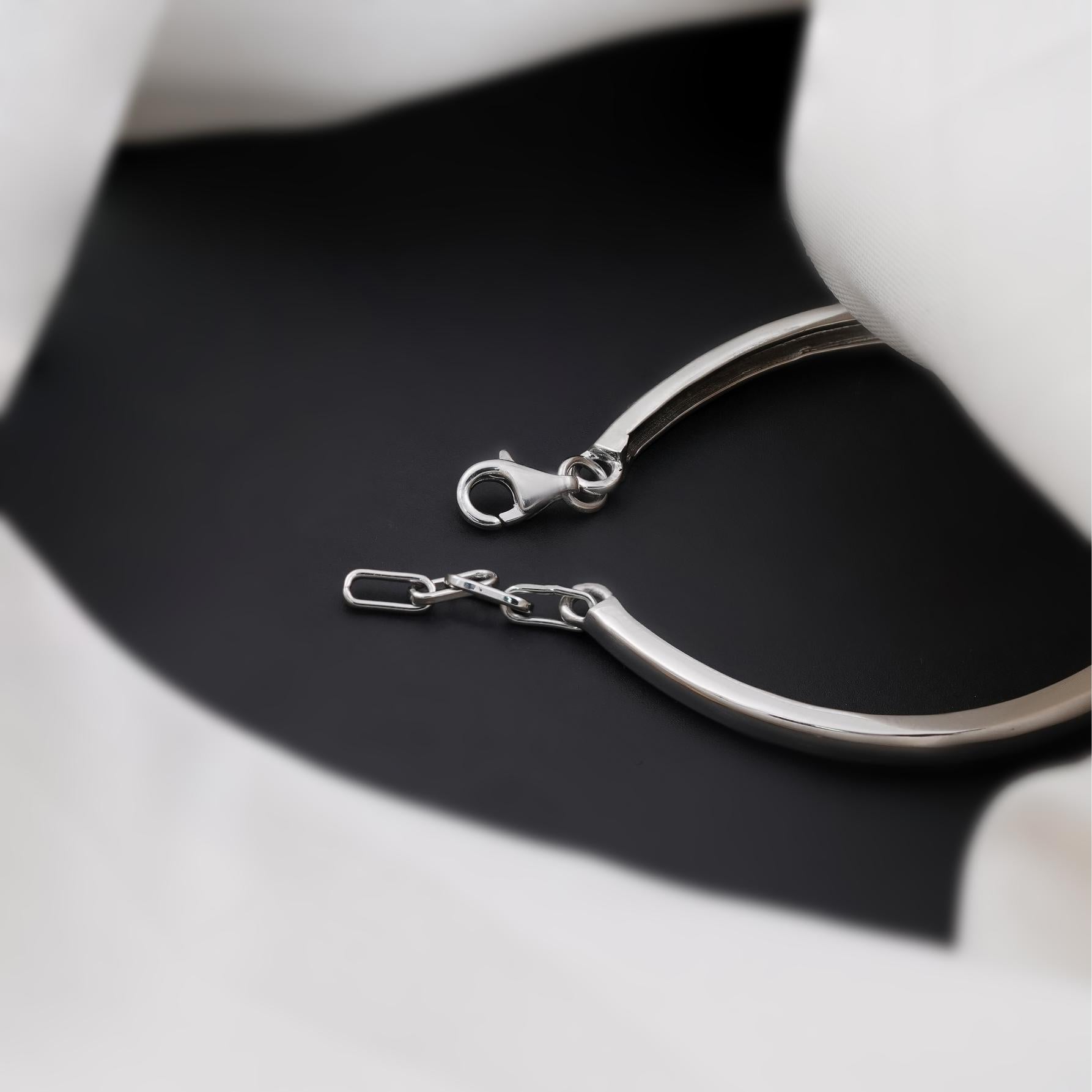 Elegant Diamond Knot Silver Bracelet for Women