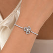 Pearl Butterfly Charm 925 Sterling Silver Bracelet for Women