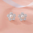 Pearl Design Silver Earrings for Women