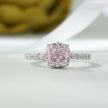Pink Cushion Solitaire Ring