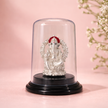 Premium Ganesh devotional murti elegant glass dome home decor