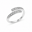 Princess CZ Open Ring in 925 Sterling Silver for Women