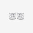 Princess Cut Diamond Style 925 Sterling Silver Stud Earrings for Women