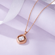 pure glow diamond CZ 925 silver pendant chain