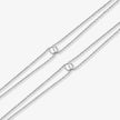 PureLine Diamond Cut 925 Sterling Silver Anklet for Women