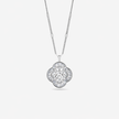 Pure Radiance White Diamond 925 Silver Pendant Necklace