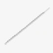 Round Cut Tennis Diamond Silver Bracelet for Women