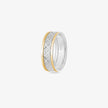 Premium 925 Silver Couple Bands with Geometric Texture – Stylish Anniversary Jewellery