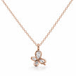 Rose Gold Butterfly 925 Sterling Silver Pendant Chain for Women