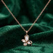 Rose Gold Butterfly 925 Sterling Silver Pendant Chain for Women