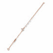 Rose gold 925 sterling silver butterfly bracelet for women