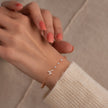 Rose gold 925 sterling silver butterfly bracelet for women