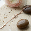 Rose gold 925 sterling silver floral star bracelet for women