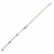 Rose gold 925 sterling silver flower bracelet for women