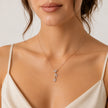 Rose Gold Leaf Design 925 Sterling Silver Chain Pendant for Women