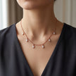Rose Gold Multi Marquise Leaf Sparkle 925 Sterling Silver Pendant Chain for Women