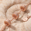 Rose gold 925 sterling silver round charm bracelet for women