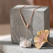 Rose Gold Sparkle CZ Multi-Link 925 Sterling Silver Pendant Chain for Women
