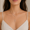 Rose Gold Sparkle CZ Multi-Link 925 Sterling Silver Pendant Chain for Women