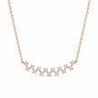 Rose Gold Sparkle Star 925 Sterling Silver Pendant Chain for Women