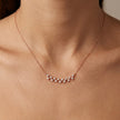 Rose Gold Sparkle Star 925 Sterling Silver Pendant Chain for Women