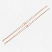 Rose Spark Diamond Touch 925 Sterling Silver Rose Gold Anklet for Women