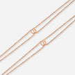 Rose Spark Diamond Touch 925 Sterling Silver Rose Gold Anklet for Women
