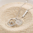 Round Circle Heart 925 Sterling Silver Pendant Chain for Women