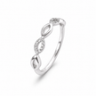 Oval Link CZ Ring – 925 Sterling Silver Ring for Women