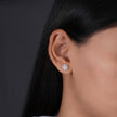 Round Cluster Design Earrings